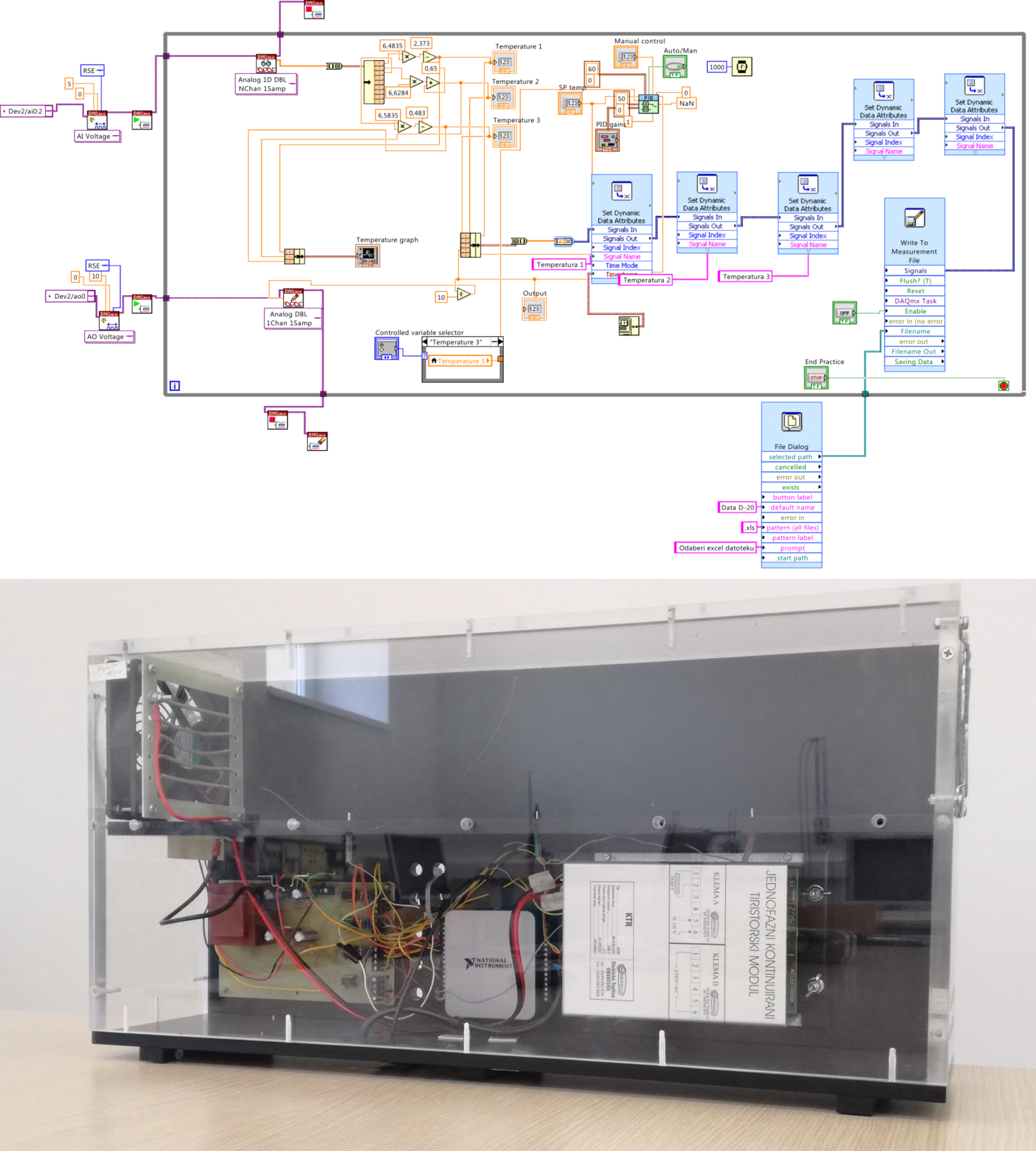 Heat transfer laboratory set-up